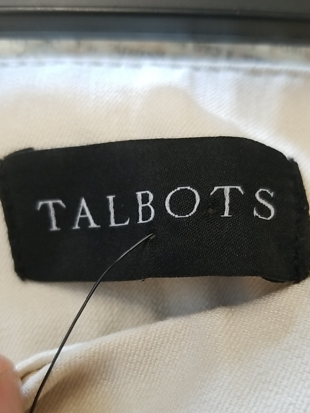 NWT Talbots Size 6 Women's Cream Straight-Leg Pull-On Trousers - Picture 5 of 10